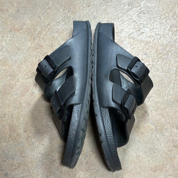 Birkenstock Arizona Essentials EVA Metallic Anthracite Sandals Slides Size 37 - Picture 6 of 13